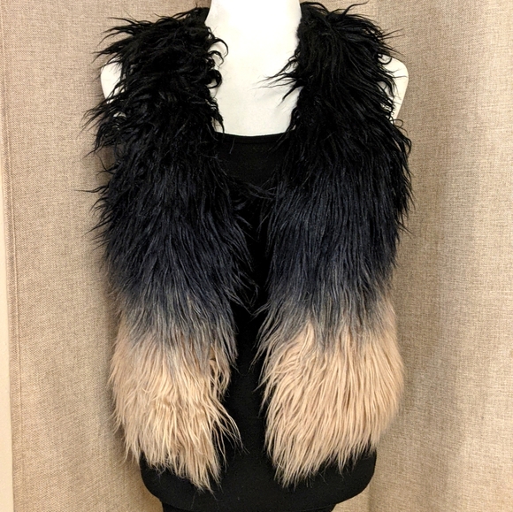 Ombre faux fur vest - Picture 1 of 2